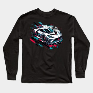 Speed of Tomorrow: Geometric Future Car Long Sleeve T-Shirt